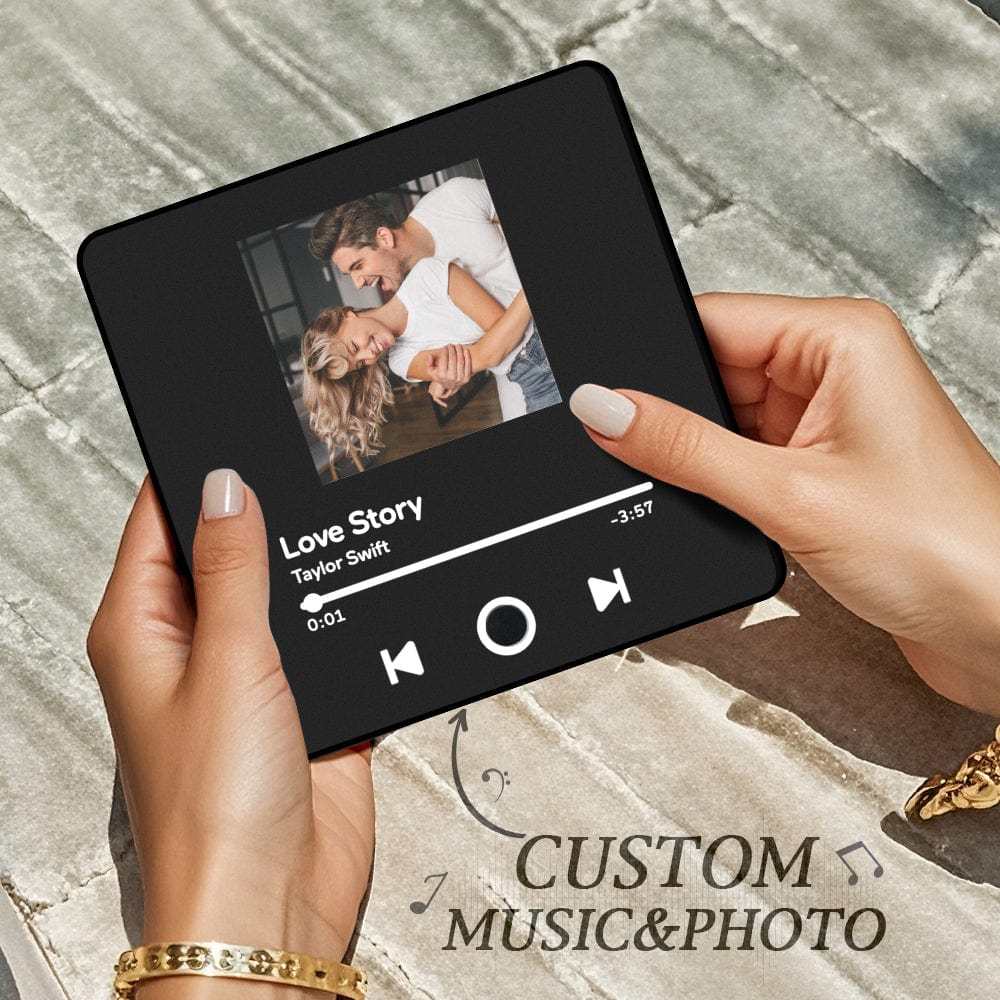 Custom Spotify Album Fridge Magnet Personalized Music Fridge Magnet Can Play Songs and Adjust Volume for Couples