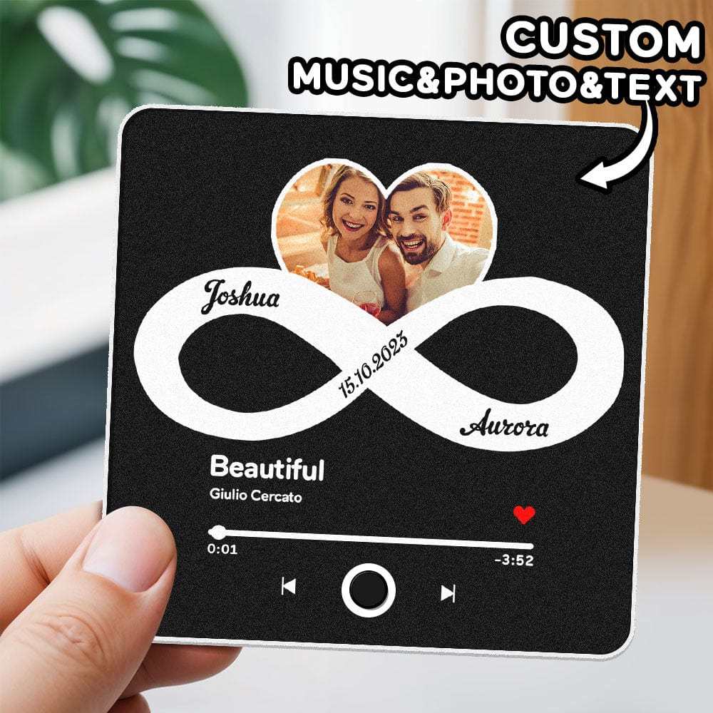Customized Album Fridge Magnet Personalized Music Fridge Magnet Can Play Songs Gifts