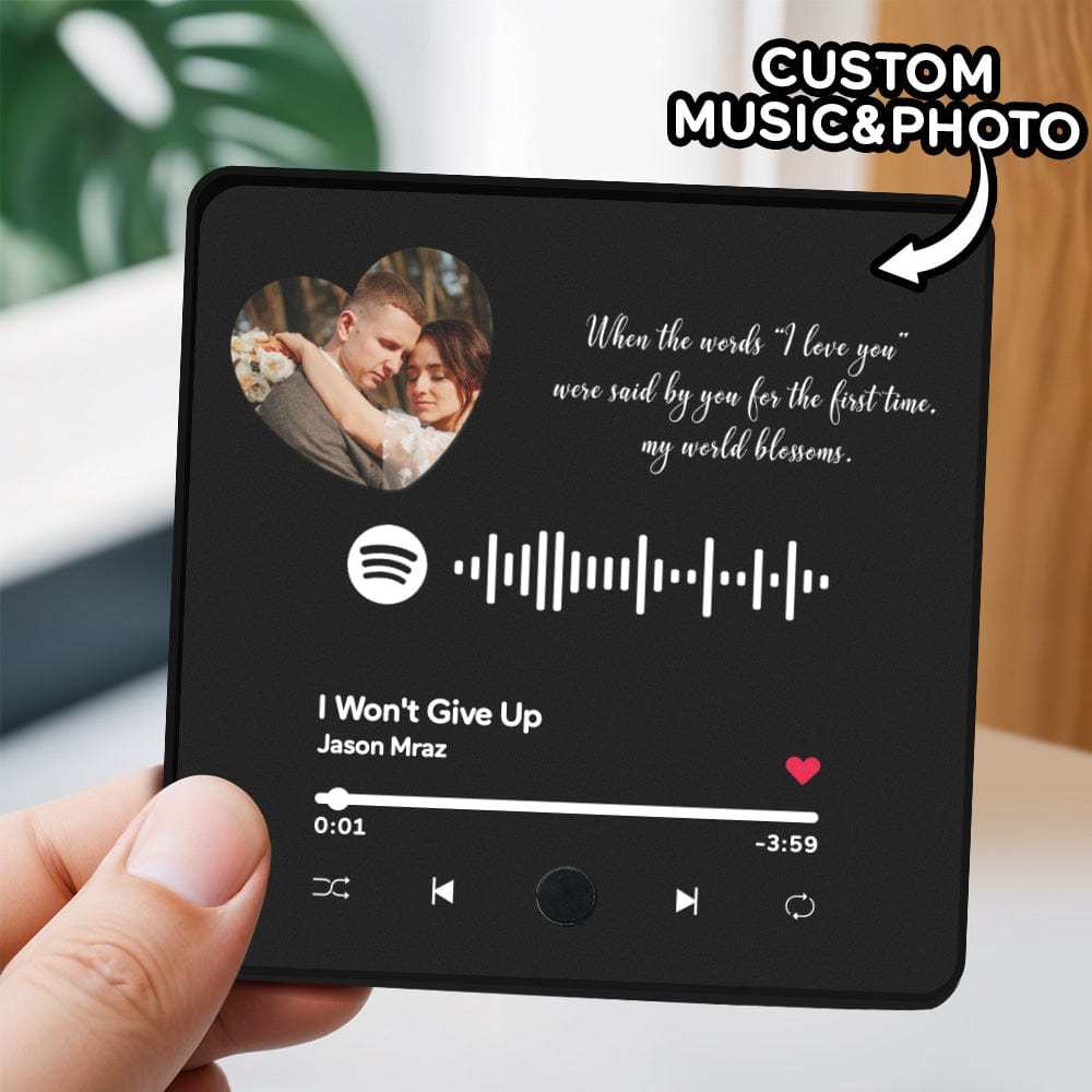 Customized Album Fridge Magnet Personalized Music Fridge Magnet Can Play Songs Gifts