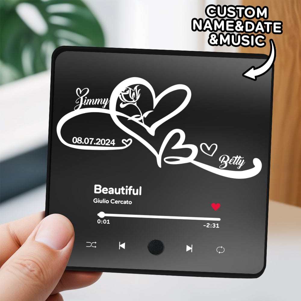 Customized Album Fridge Magnet Personalized Music Fridge Magnet Can Play Songs Gifts