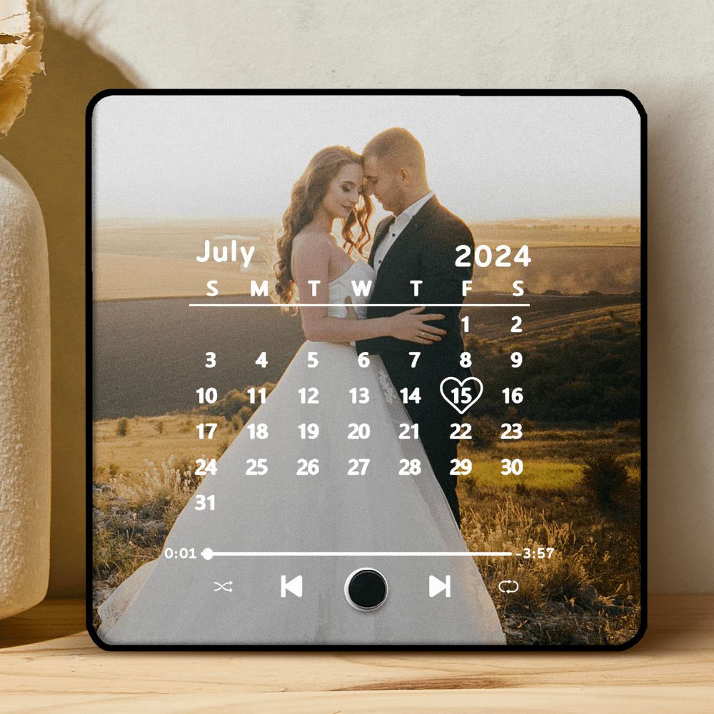 Customized Album Fridge Magnet Heart Personalized Photo Music Fridge Magnet Can Play Songs Anniversary Gifts Ideas Christmas Gifts