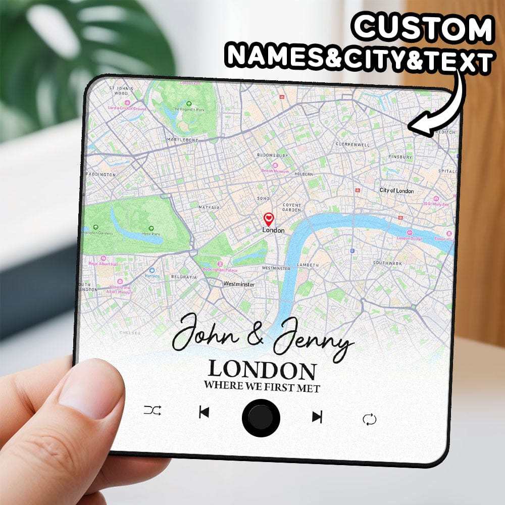 Custom Album Fridge Magnet Personalized Music Fridge Magnet Can Play Songs and Adjust Volume for Couples