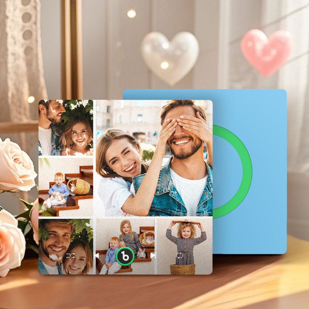 Mother's Day Gift for Mom Custom Family Photo Music Fridge Magnet Personalized Music Magnet Gift for Mother