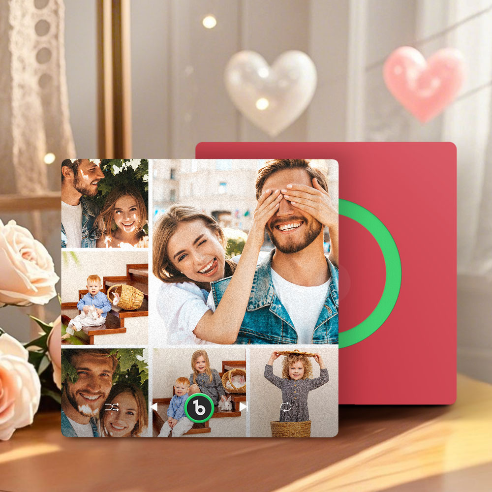 Mother's Day Gift for Mom Custom Family Photo Music Fridge Magnet Personalized Music Magnet Gift for Mother