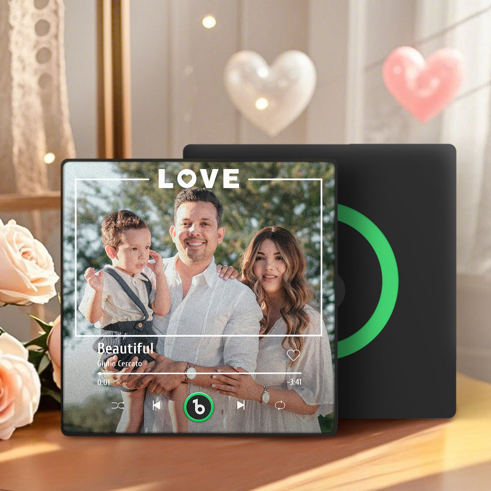 Mother's Day Gift for Mom Custom Family Photo Music Fridge Magnet Personalized Music Magnet Gift for Mother