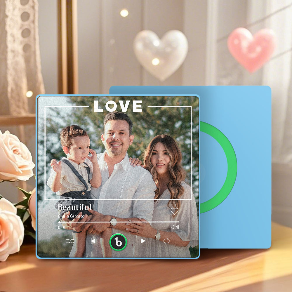 Mother's Day Gift for Mom Custom Family Photo Music Fridge Magnet Personalized Music Magnet Gift for Mother