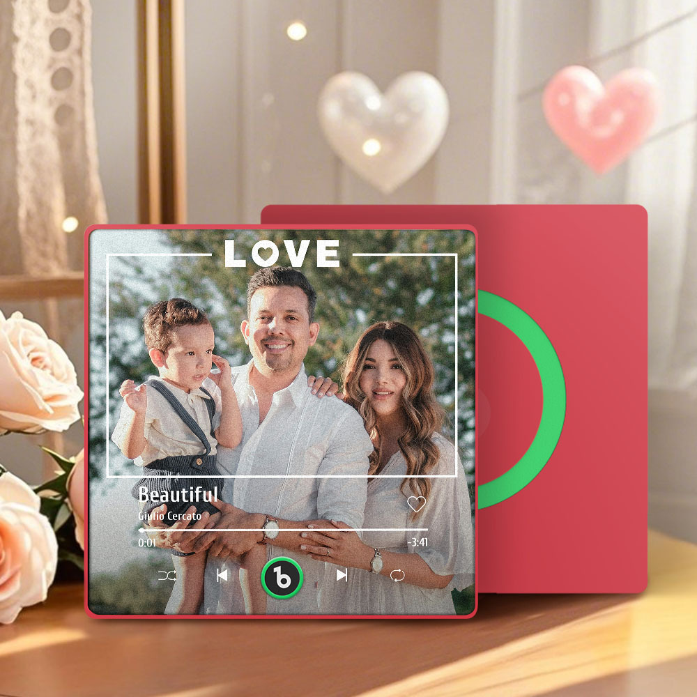 Mother's Day Gift for Mom Custom Family Photo Music Fridge Magnet Personalized Music Magnet Gift for Mother