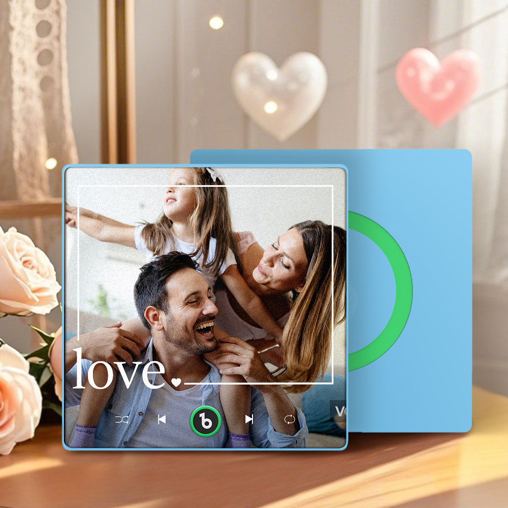 Mother's Day Gift for Mom Custom Family Photo Music Fridge Magnet Personalized Music Magnet Gift for Mother