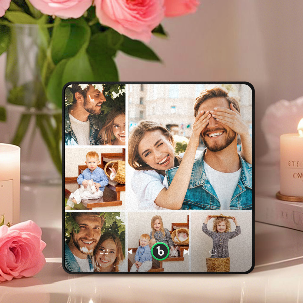 Mother's Day Gift for Mom Custom Family Photo Music Fridge Magnet Personalized Music Magnet Gift for Mother