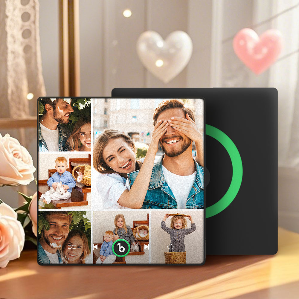 Mother's Day Gift for Mom Custom Family Photo Music Fridge Magnet Personalized Music Magnet Gift for Mother