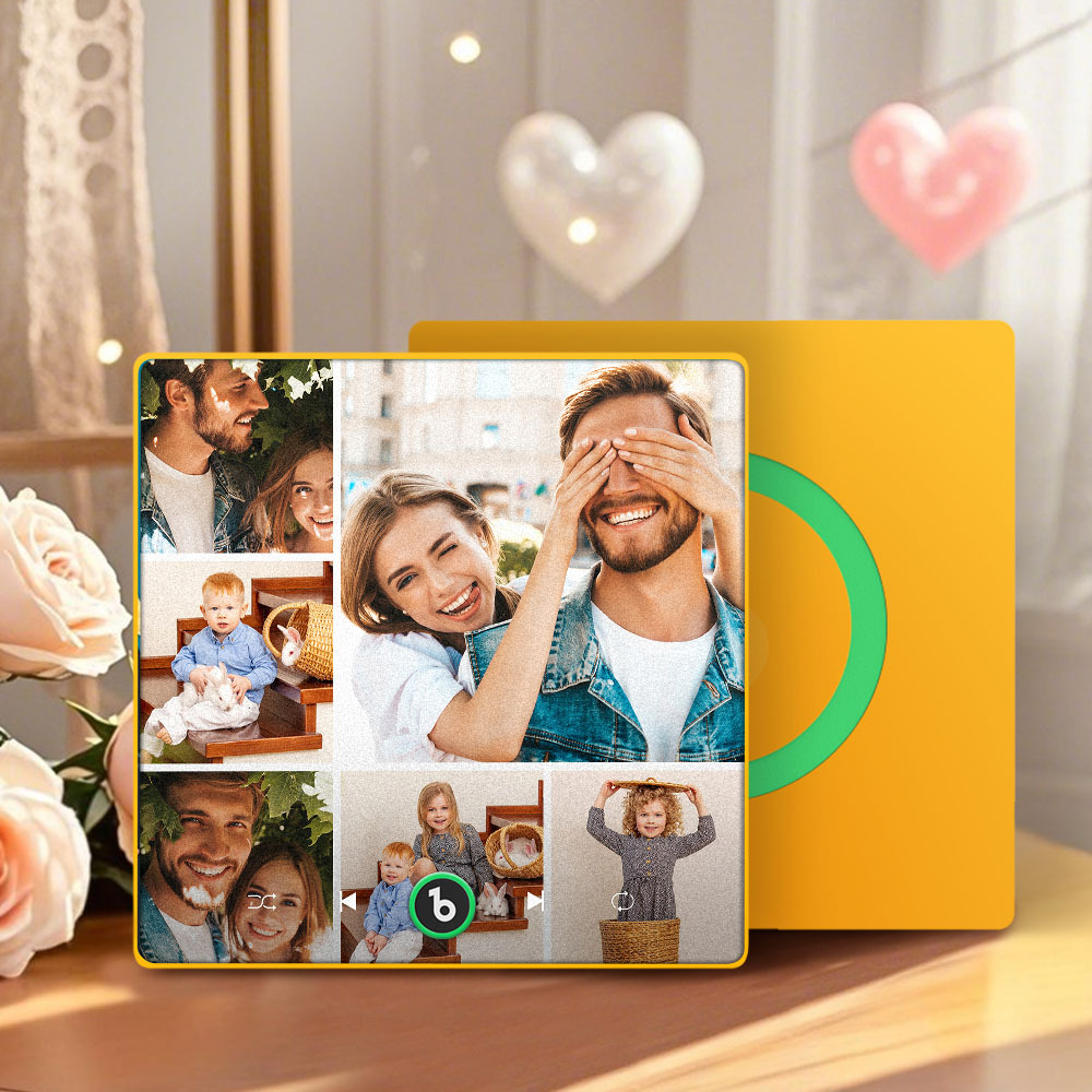 Mother's Day Gift for Mom Custom Family Photo Music Fridge Magnet Personalized Music Magnet Gift for Mother