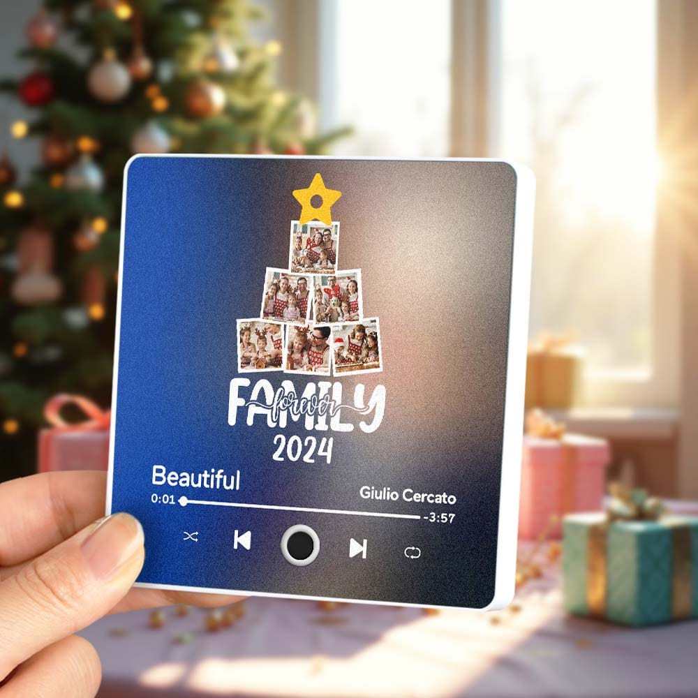 Customized Music Fridge Magnet Personalized Fridge Magnet With Photo Creative Gift Christmas Tree