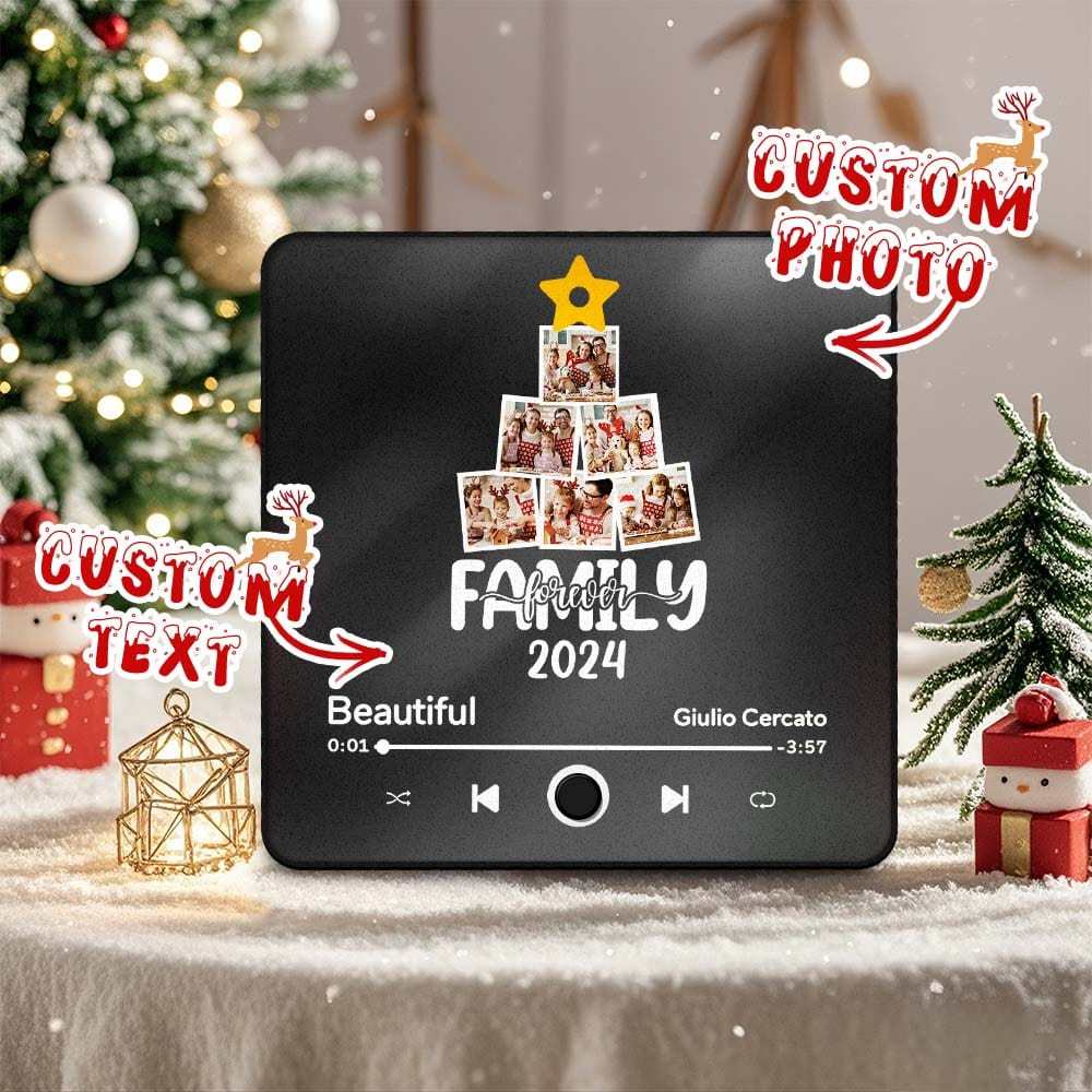 Customized Music Fridge Magnet Personalized Fridge Magnet With Photo Creative Gift Christmas Tree