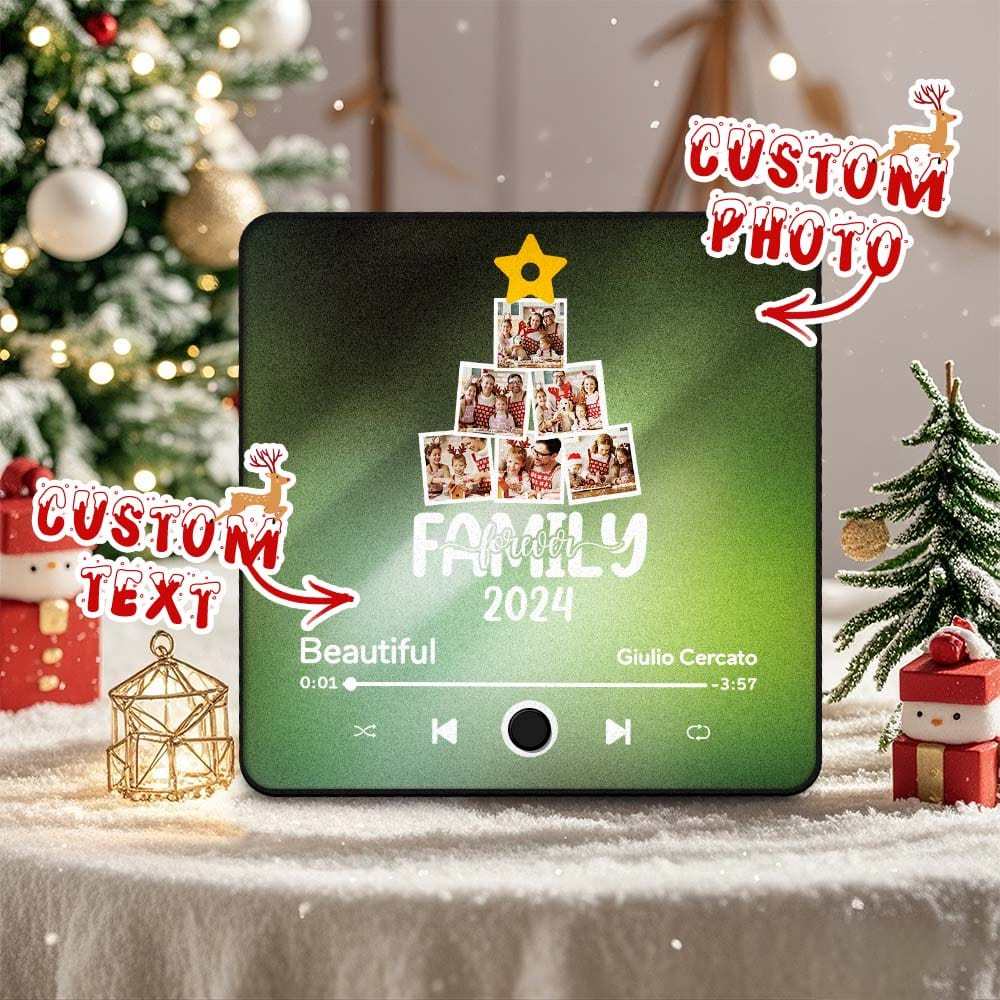 Customized Music Fridge Magnet Personalized Fridge Magnet With Photo Creative Gift Christmas Tree
