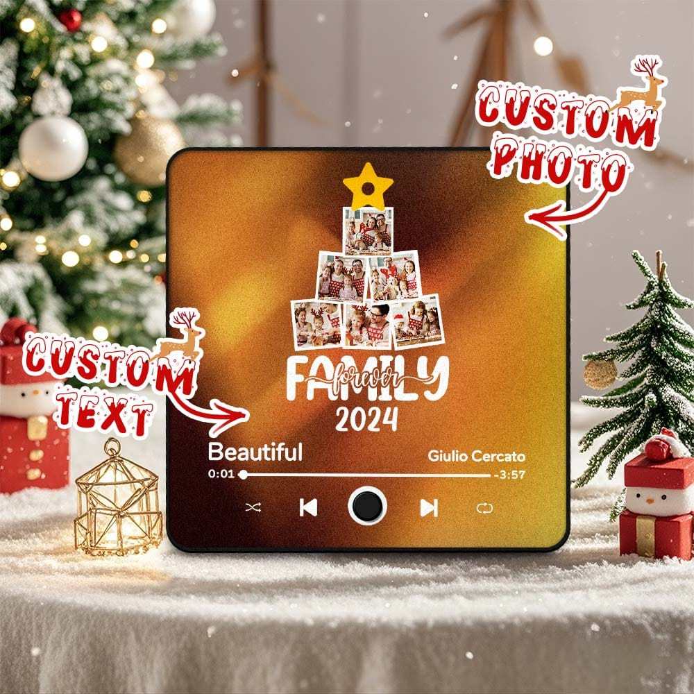 Customized Music Fridge Magnet Personalized Fridge Magnet With Photo Creative Gift Christmas Tree