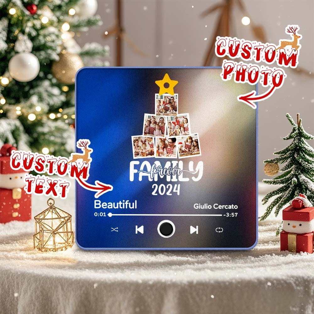 Customized Music Fridge Magnet Personalized Fridge Magnet With Face Photo for Creative Christmas Gift