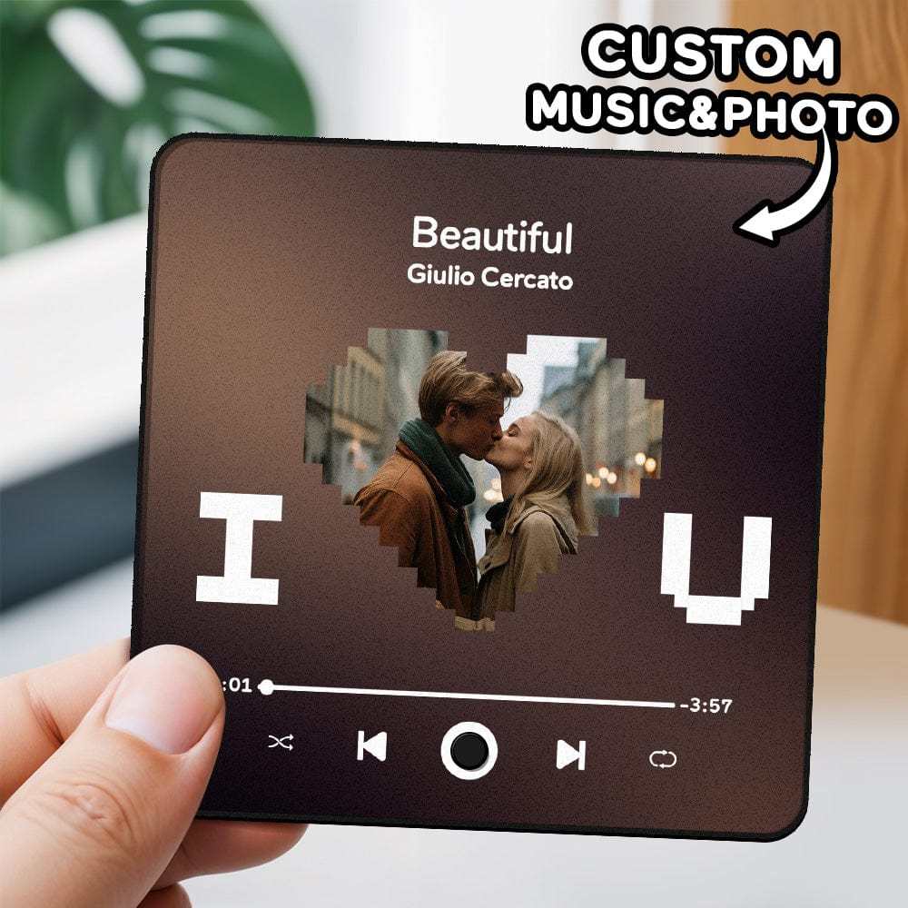 Customized Music Fridge Magnet Personalized Fridge Magnet With Heart P