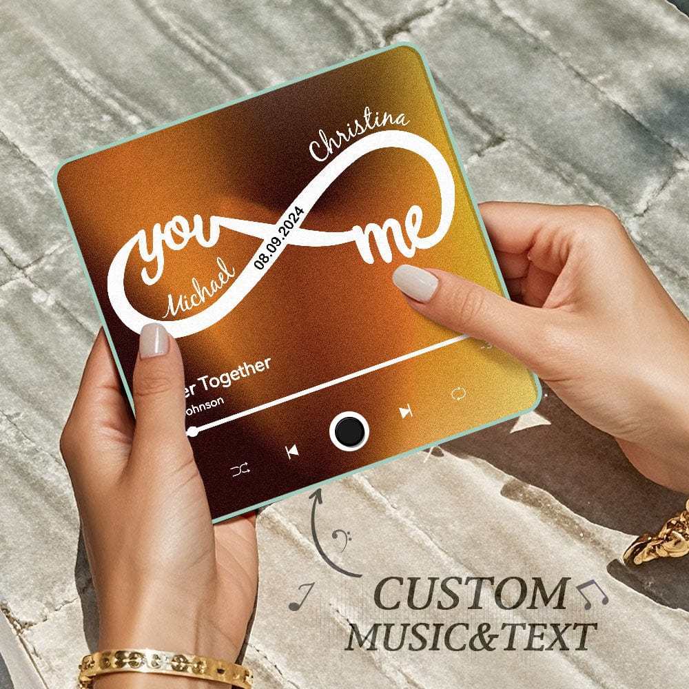 Customized Music Fridge Magnet Personalized Fridge Magnet With Name Infinity Love