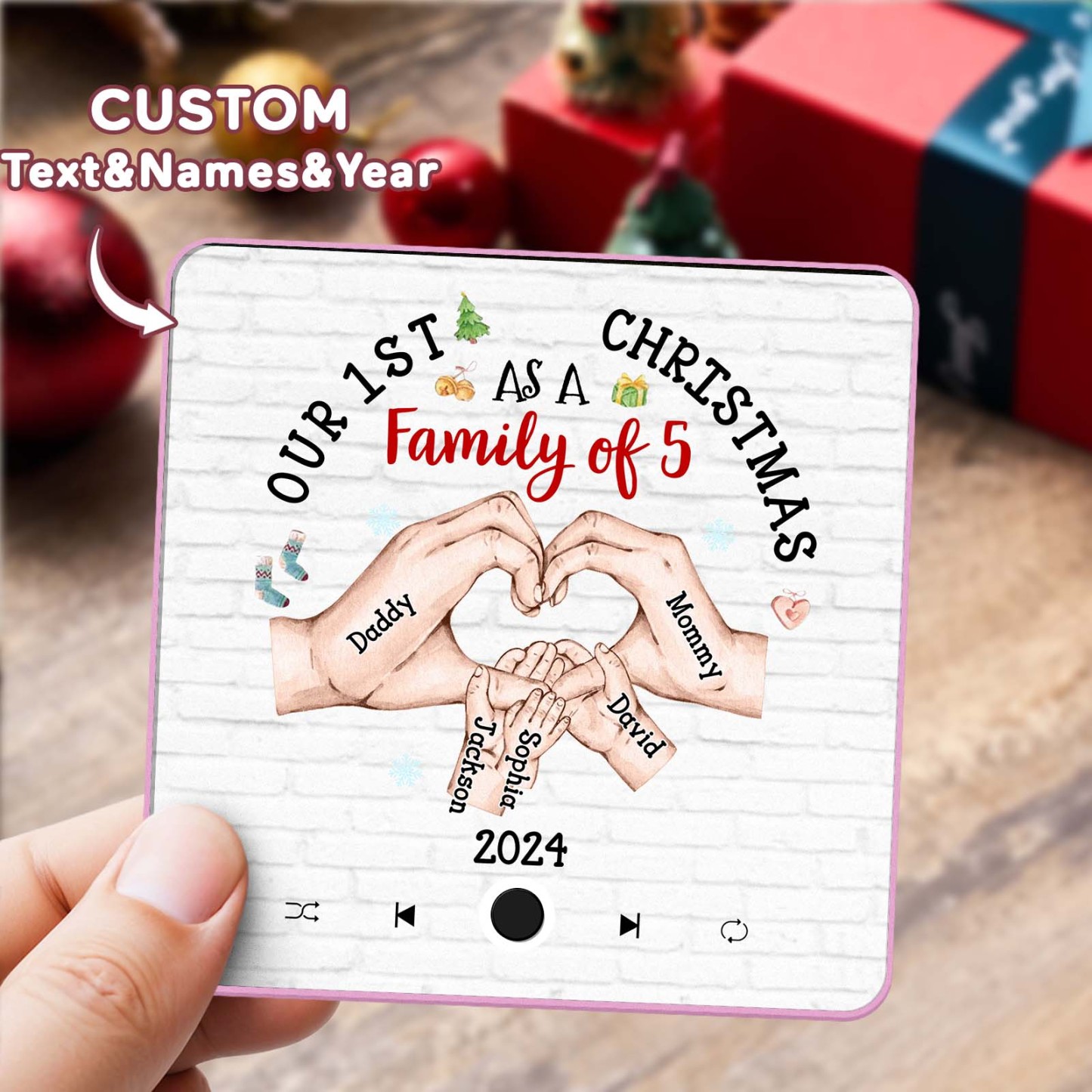 Customized Music Fridge Magnet Personalized Fridge Magnet With Family‘