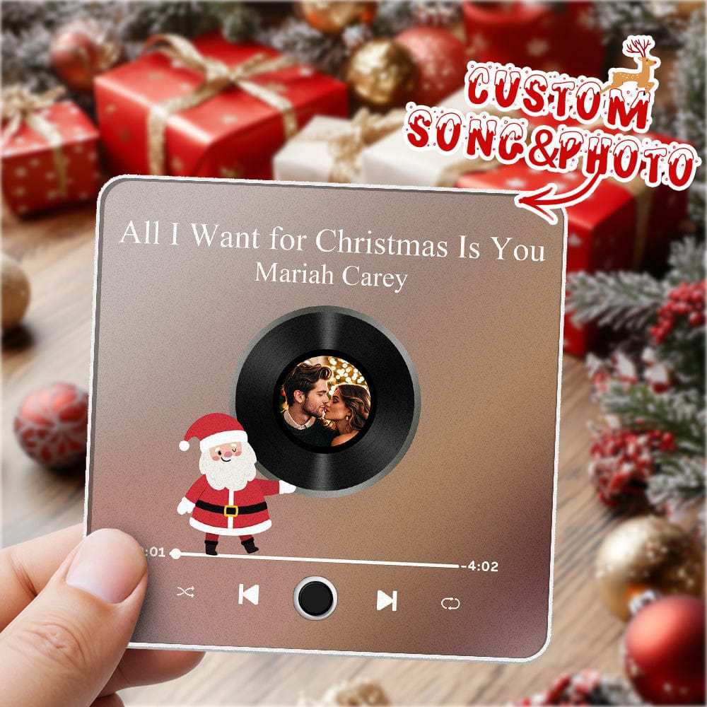 Customized Music Fridge Magnet Personalized Fridge Magnet With Face Photo for Creative Christmas Gift