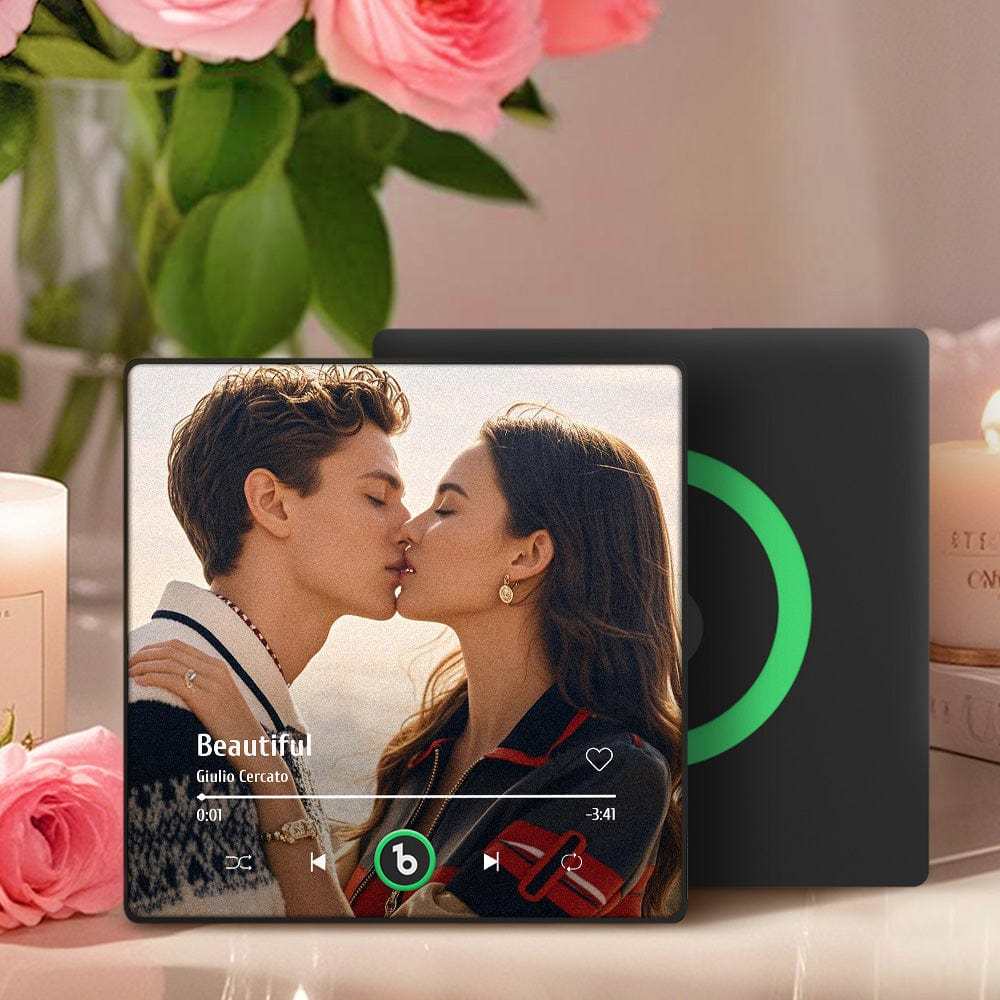 Custom Music Fridge Magnet New Upgrade Colorful Frame Album Fridge Magnet Music Wall Photo Sticker Music Movement That Can Be Played Valentines Day Gift