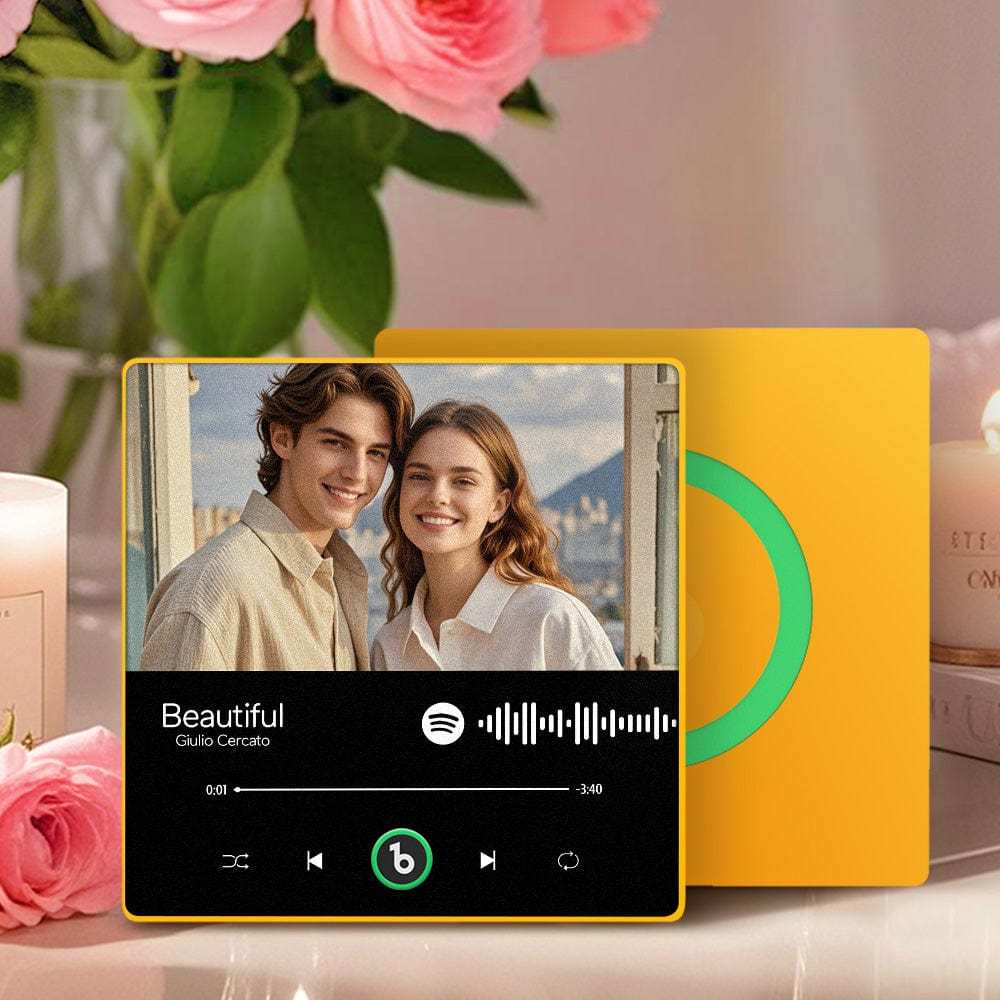 Custom Music Fridge Magnet Album Fridge Magnet With Song Music Wall Photo Sticker Music Movement That Can Be Played Valentines Day Gift