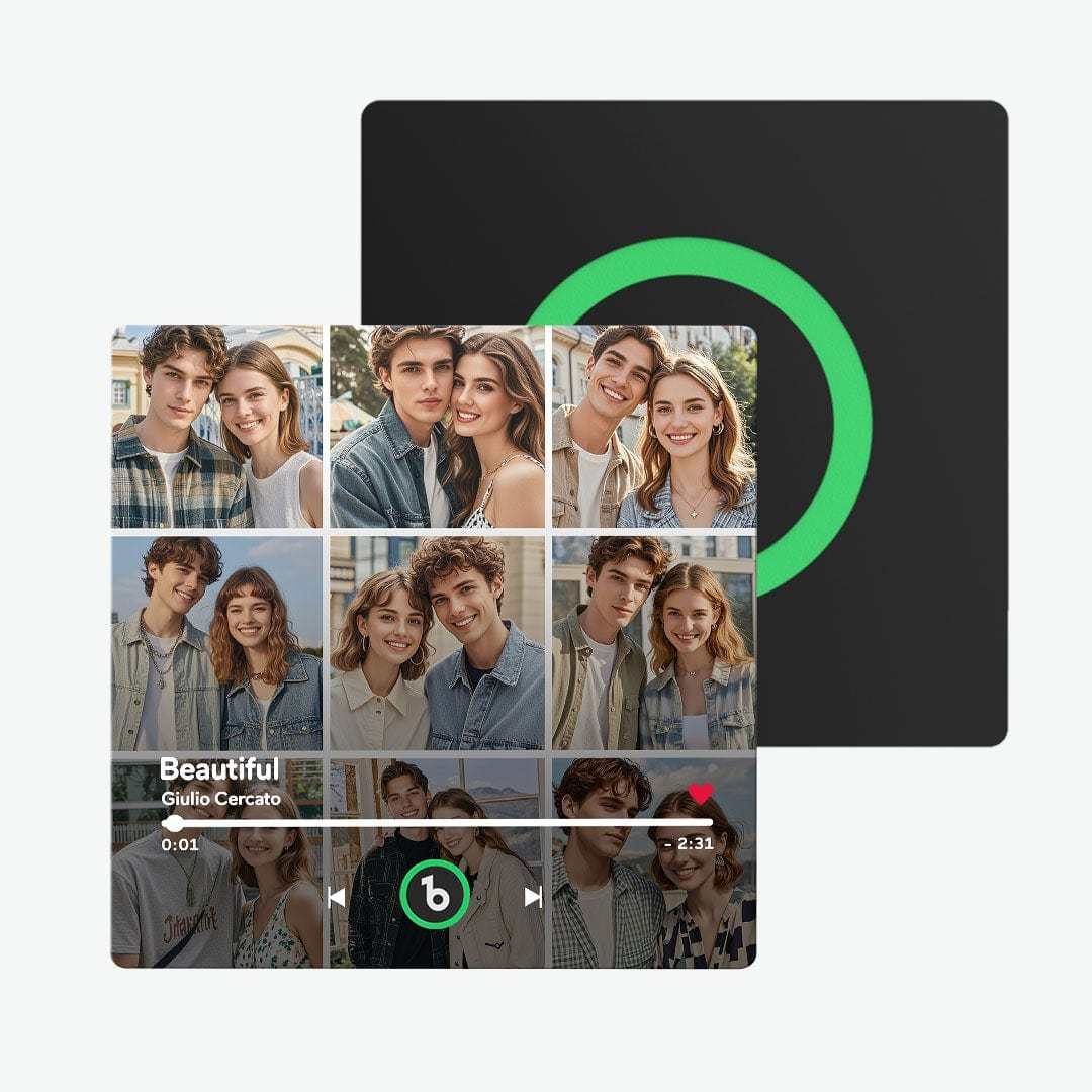 Custom Music Fridge Magnet And Photo Customized Music Wall Photo Sticker Music Movement That Can Be Played Valentines Day Gift For Couple