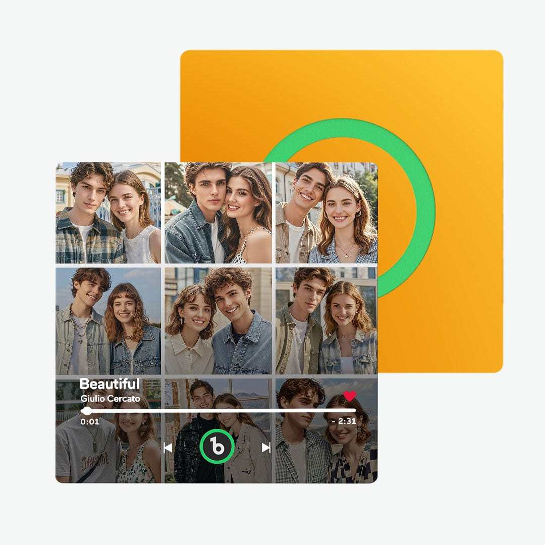 Custom Music Fridge Magnet And Photo Customized Music Wall Photo Sticker Music Movement That Can Be Played Valentines Day Gift For Couple