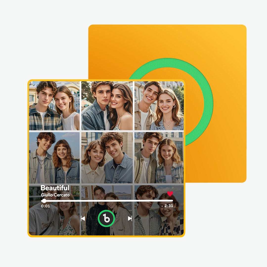 Custom Music Fridge Magnet And Photo Customized Music Wall Photo Sticker Music Movement That Can Be Played Valentines Day Gift For Couple