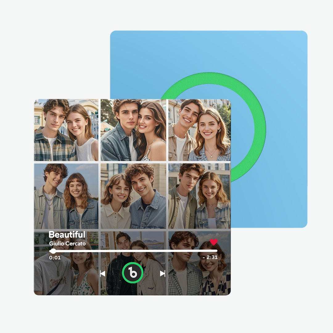 Custom Music Fridge Magnet And Photo Customized Music Wall Photo Sticker Music Movement That Can Be Played Valentines Day Gift For Couple