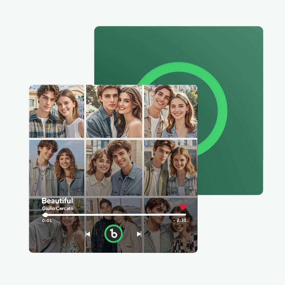 Custom Music Fridge Magnet And Photo Customized Music Wall Photo Sticker Music Movement That Can Be Played Valentines Day Gift For Couple