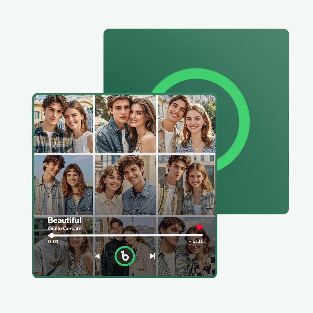 Custom Music Fridge Magnet And Photo Customized Music Wall Photo Sticker Music Movement That Can Be Played Valentines Day Gift For Couple