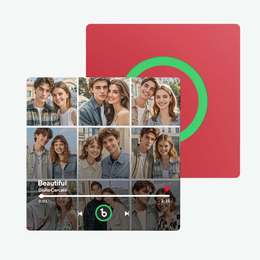 Custom Music Fridge Magnet And Photo Customized Music Wall Photo Sticker Music Movement That Can Be Played Valentines Day Gift For Couple