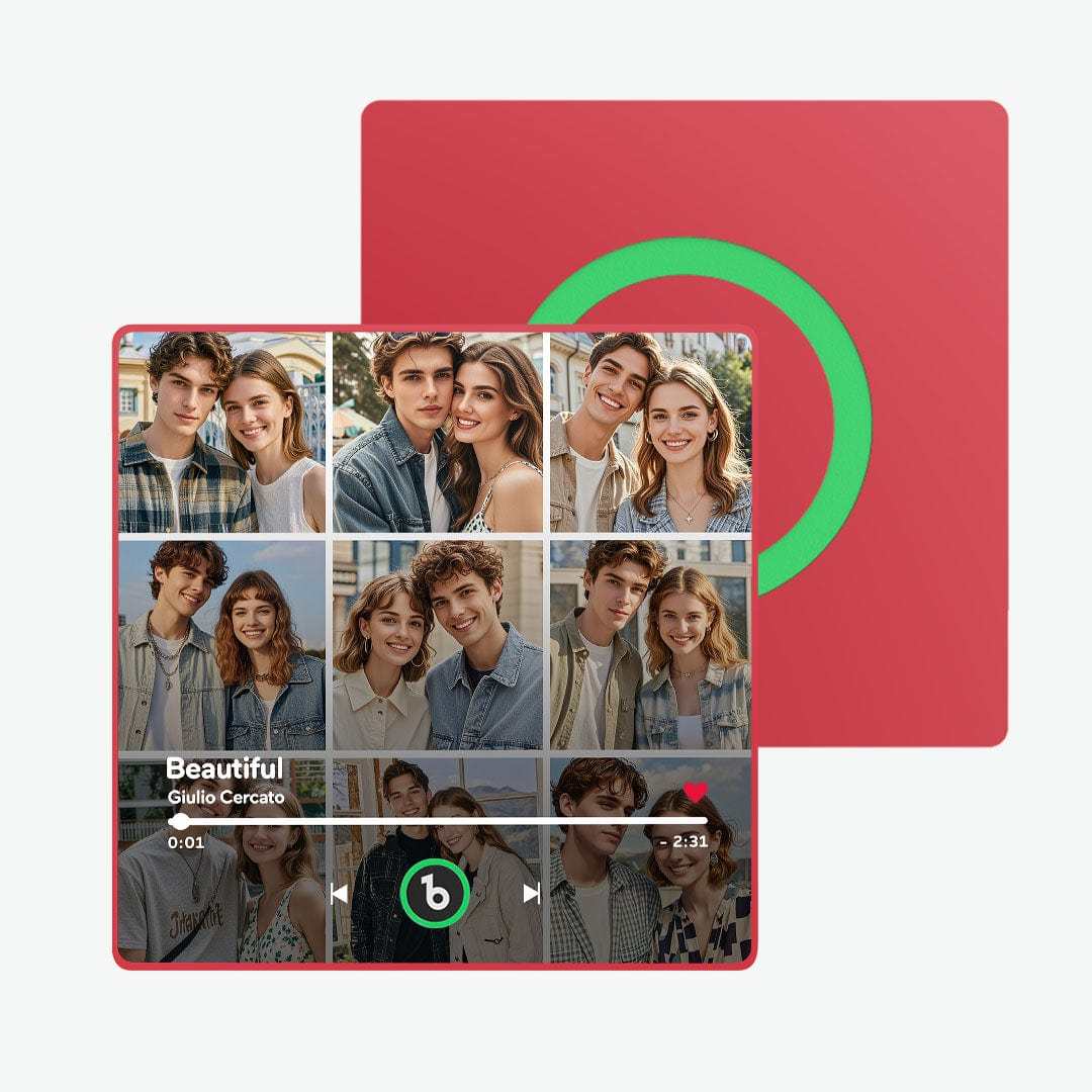 Custom Music Fridge Magnet And Photo Customized Music Wall Photo Sticker Music Movement That Can Be Played Valentines Day Gift For Couple