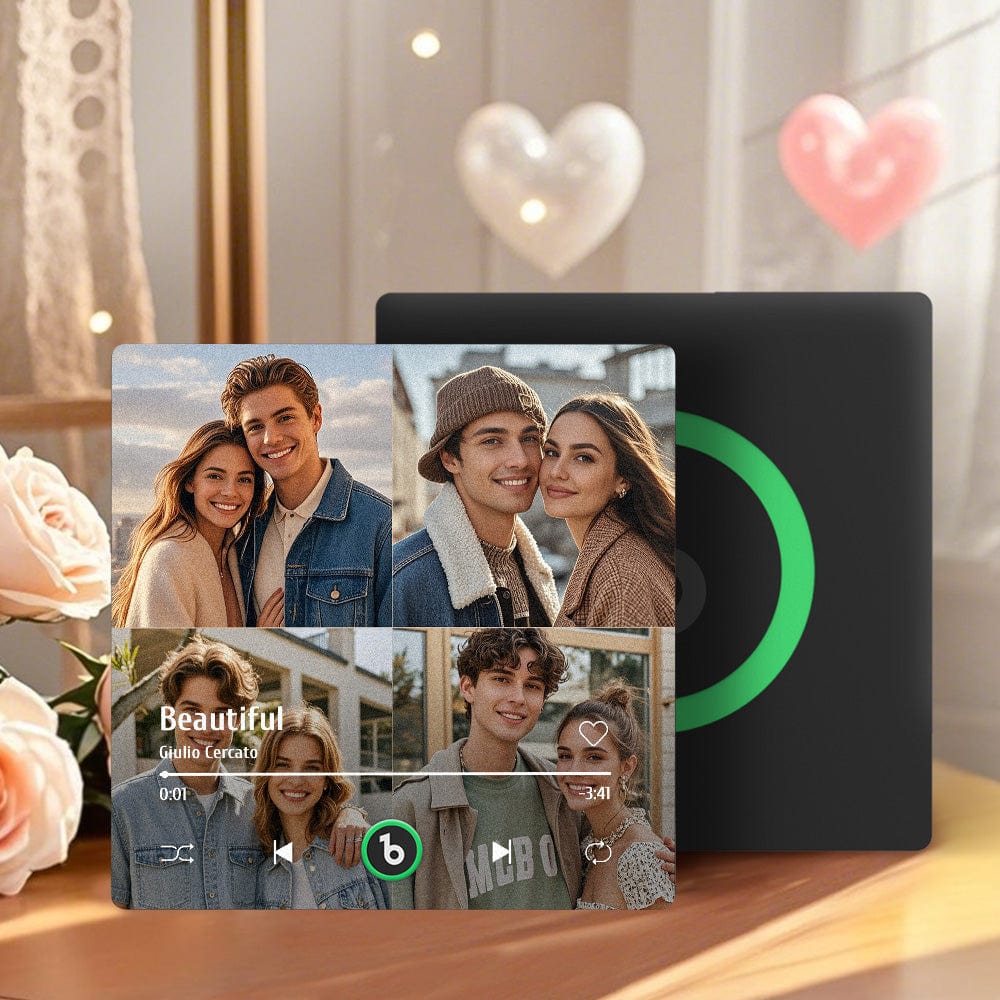 Custom Music Fridge Magnet Album Refrigerator Magnet With Song Music Wall Photo Sticker Music Movement That Can Be Played Valentines Day Gift