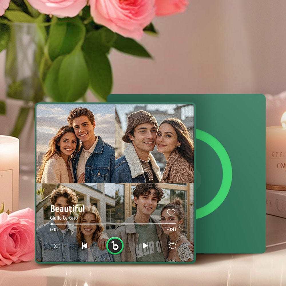 Custom Music Fridge Magnet Album Refrigerator Magnet With Song Music Wall Photo Sticker Music Movement That Can Be Played Valentines Day Gift