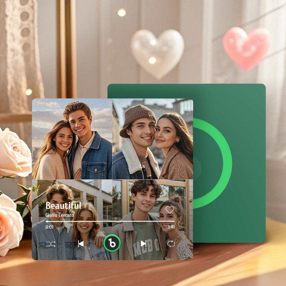 Custom Music Fridge Magnet Album Refrigerator Magnet With Song Music Wall Photo Sticker Music Movement That Can Be Played Valentines Day Gift