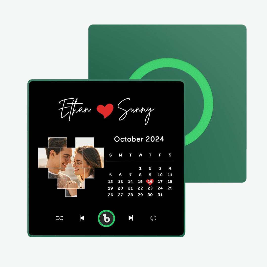 Custom Music Fridge Magnet Personalized Calendar Photo Colorful Album Fridge Magnet Music Wall Photo Sticker That Can Be Played Without Cellphone For Valentines Day Gift