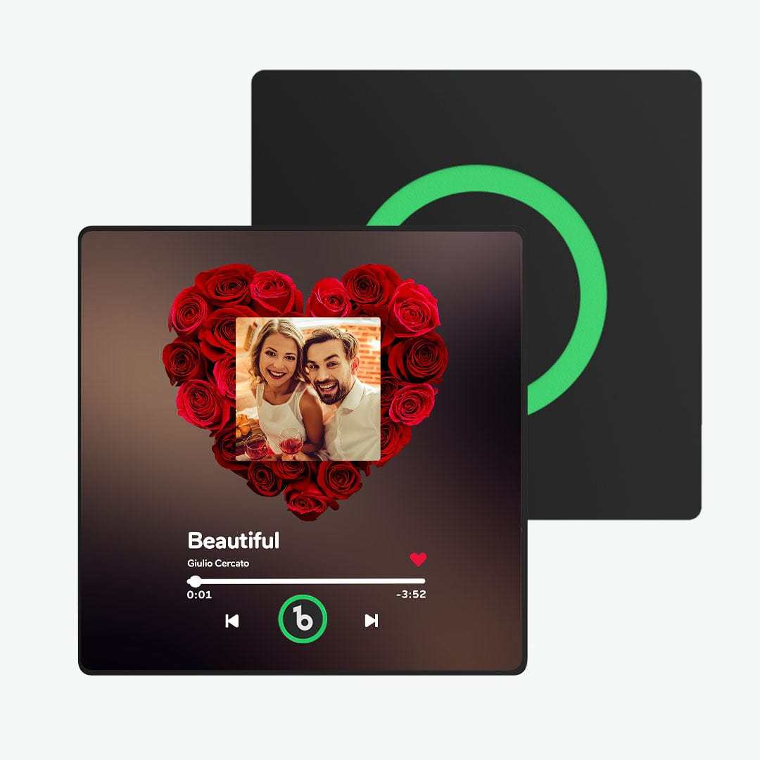 Custom Rose Music Fridge Magnet Personalized Music Fridge Magnet with Colorful Frame Anniversary Gift