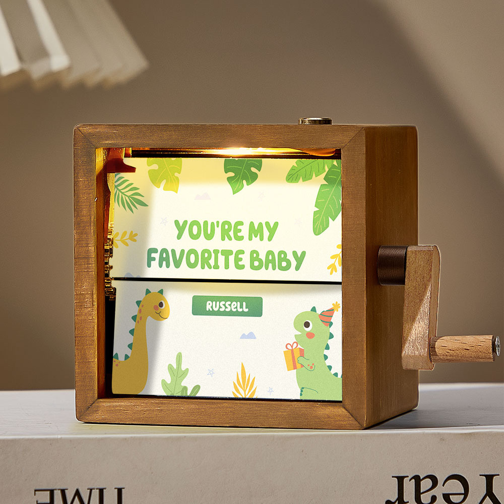 Custom Hand-Cranked Kids' Flipbook Frame Mechanical Hand-cranked Photo Album with Covers Gift for Children