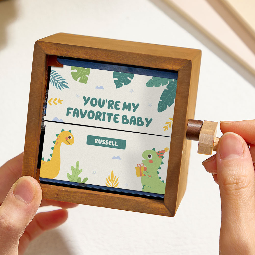 Custom Hand-Cranked Kids' Flipbook Frame Mechanical Hand-cranked Photo Album with Covers Gift for Children