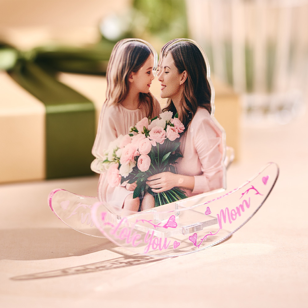 Custom Photo And Text Ornament NFC Music Ornament For Mother's Day Unique Gift