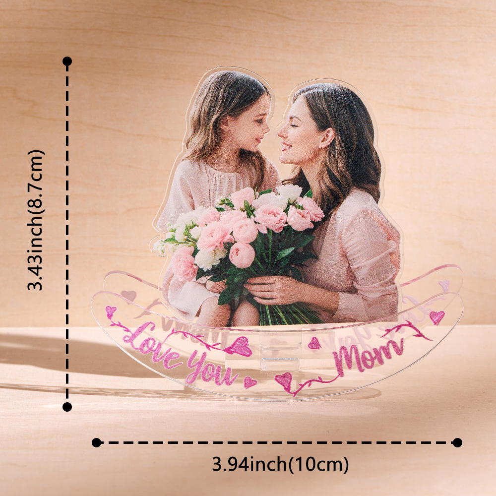 Custom Photo And Text Ornament NFC Music Ornament For Mother's Day Unique Gift