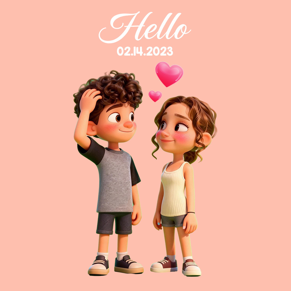 Personalized Cartoon Holograms Lumina Boxes | Holographic Memorial Ornament | Cherish Your Lover’s Memory in Projection