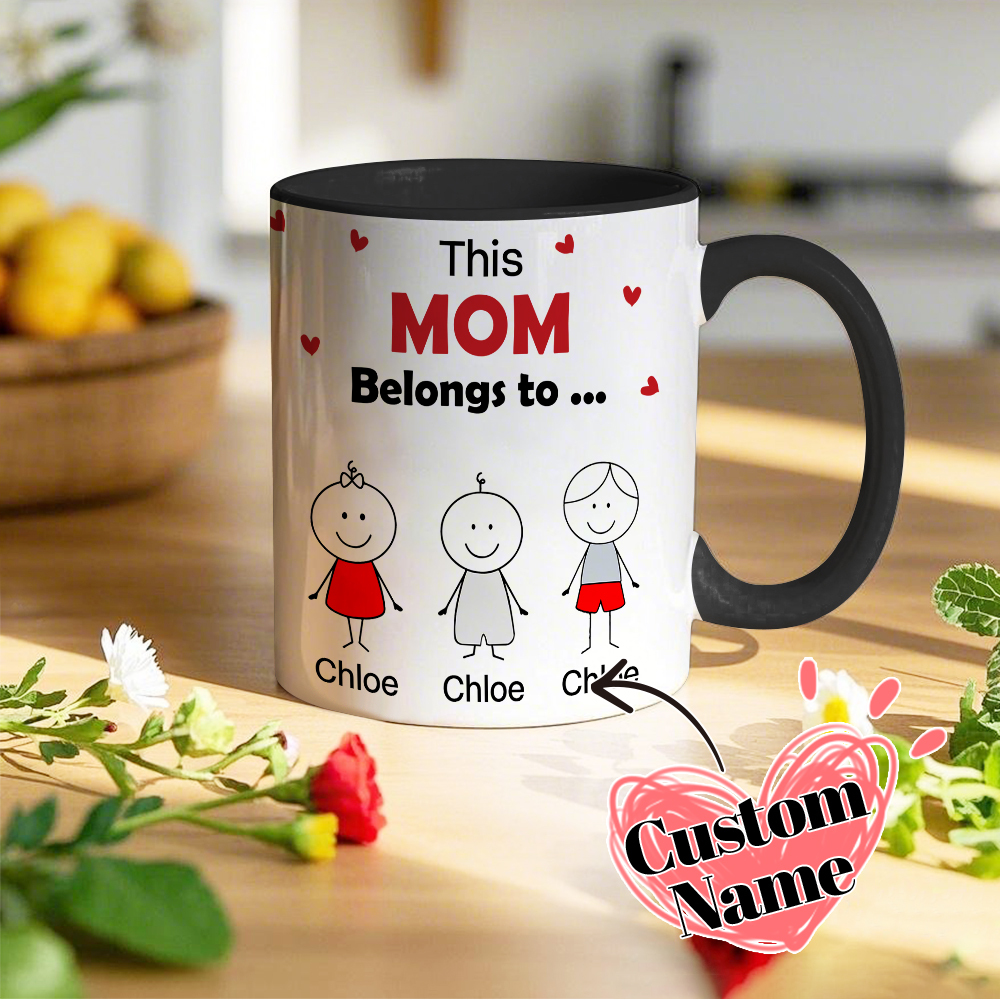 Custom This Mom Belongs to Mug Mother's Day Gifts Funny Gift