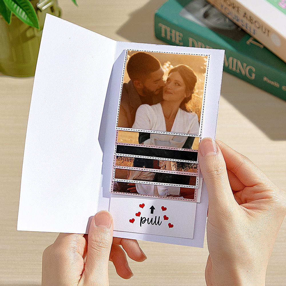 Personalized Waterfall Photo Card Customizable Gift for Birthdays, Anniversaries, and Special Occasions