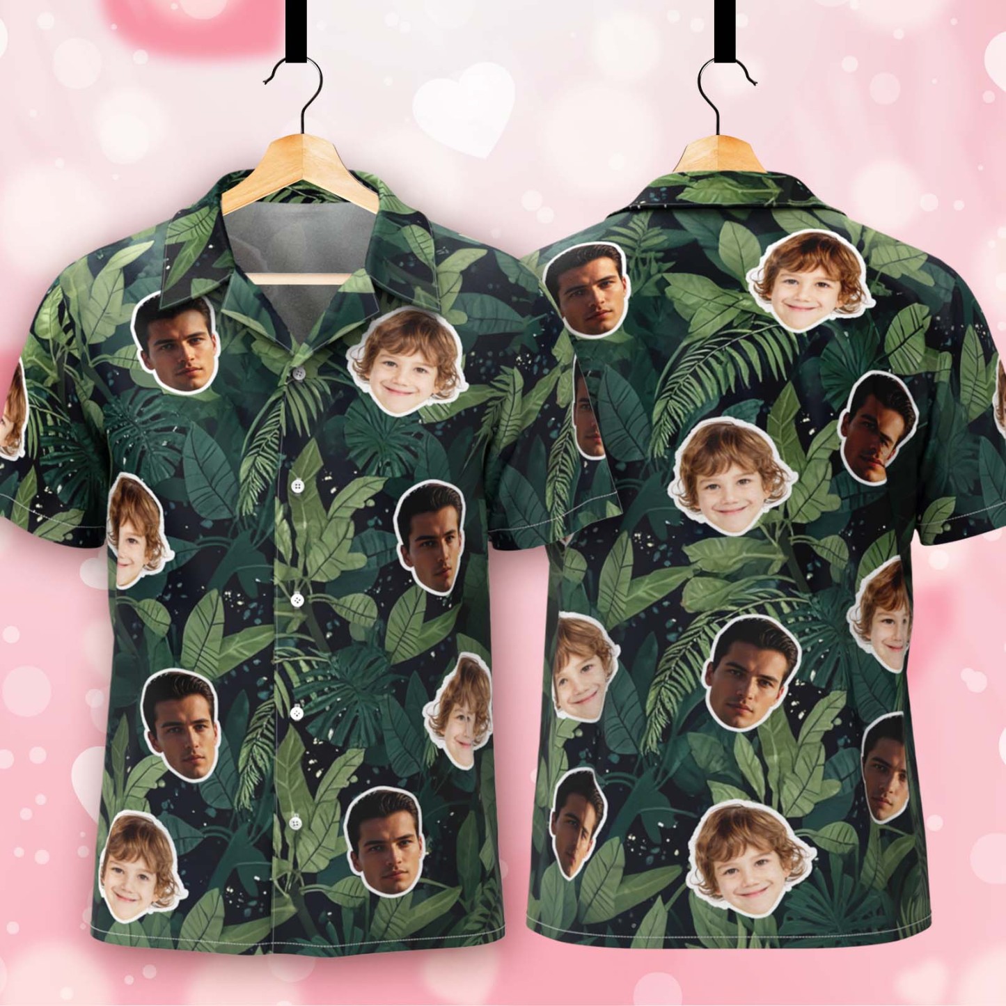 Custom Face Hawaiian Shirt Personalized Photo Hawaiian Shirt Bachelor Party Shirts Anniversary Vacation Trip Father's Day Gift