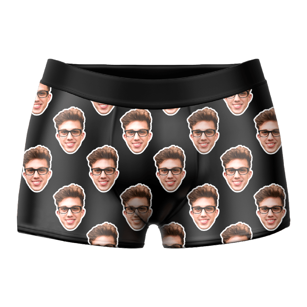 Men's Custom Colorful Face Boxer Shorts 3D Online Preview