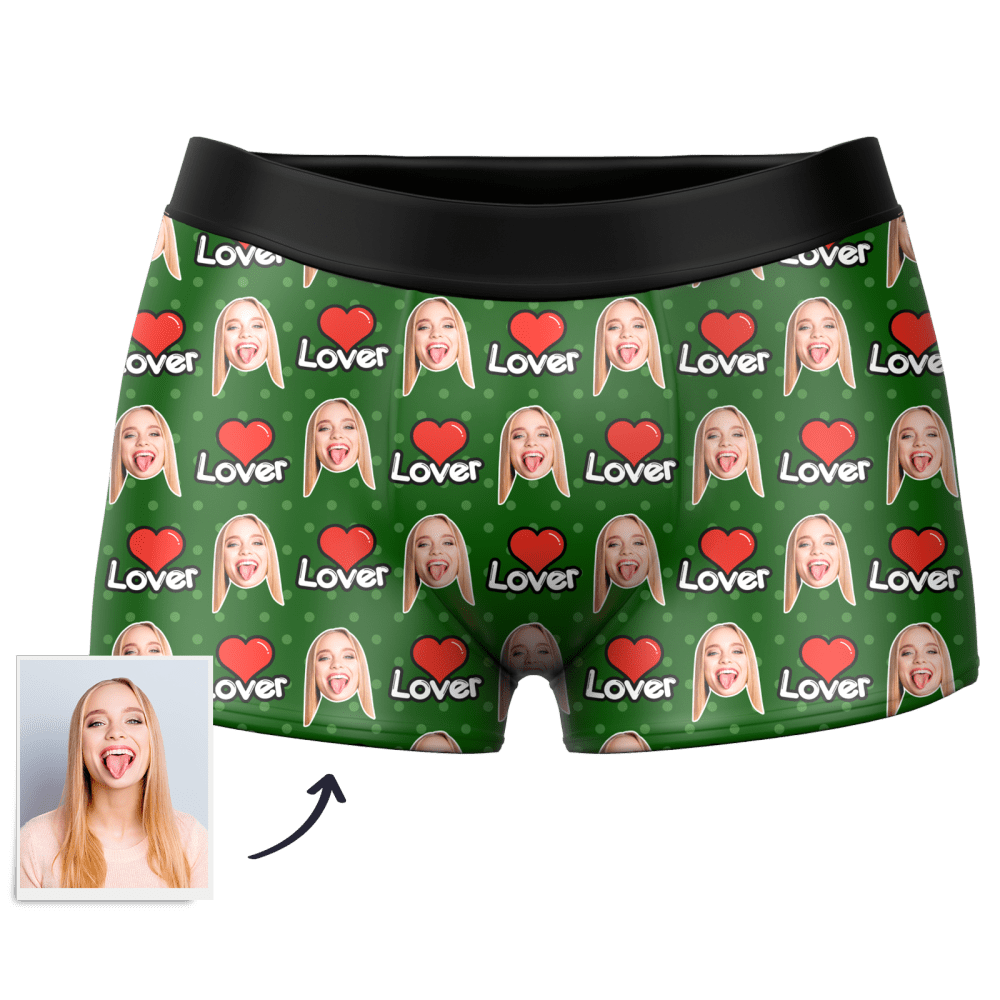 Custom Face Colorful Boxer 3D Online Preview Anniversary Gifts for Him