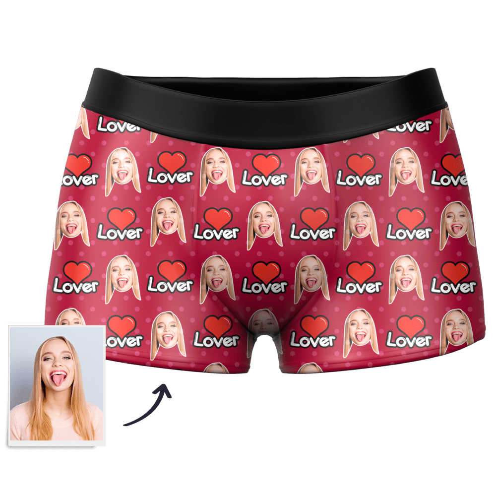 Custom Face Colorful Boxer 3D Online Preview Anniversary Gifts for Him